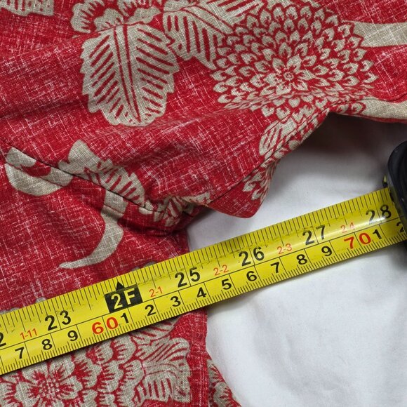 Reyn Spooner Kloth Mens Size XL Red Floral Button Front Shirt Aloha Hawaiian - Picture 7 of 9